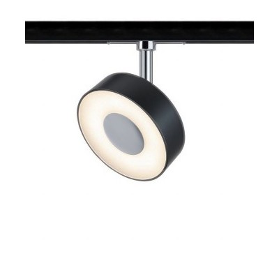 Трековый LED светильник Circle 5W Paulmann Черный матовый