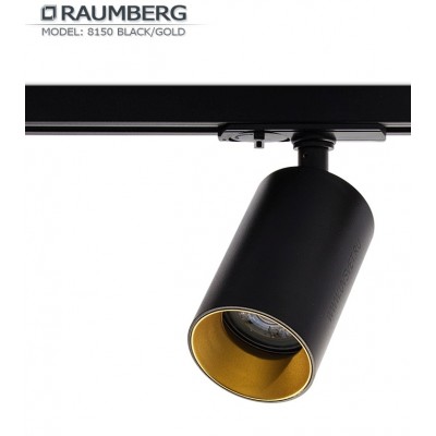 Трековый светильник для шины 3L RAUMBERG R-8150 GU10 Черный/золото корпус