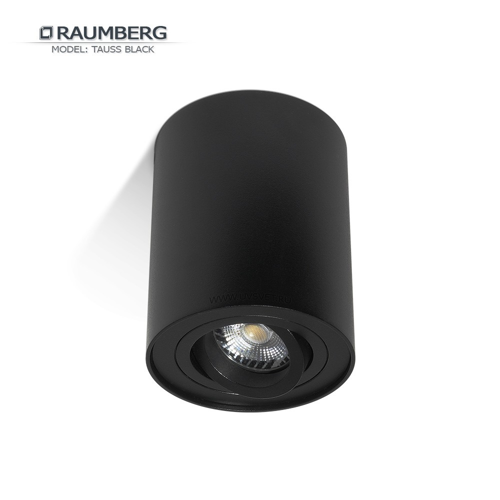 Светильник накладной поворотный RAUMBERG TAUSS (HDL-5600) GU10 Черный корпус