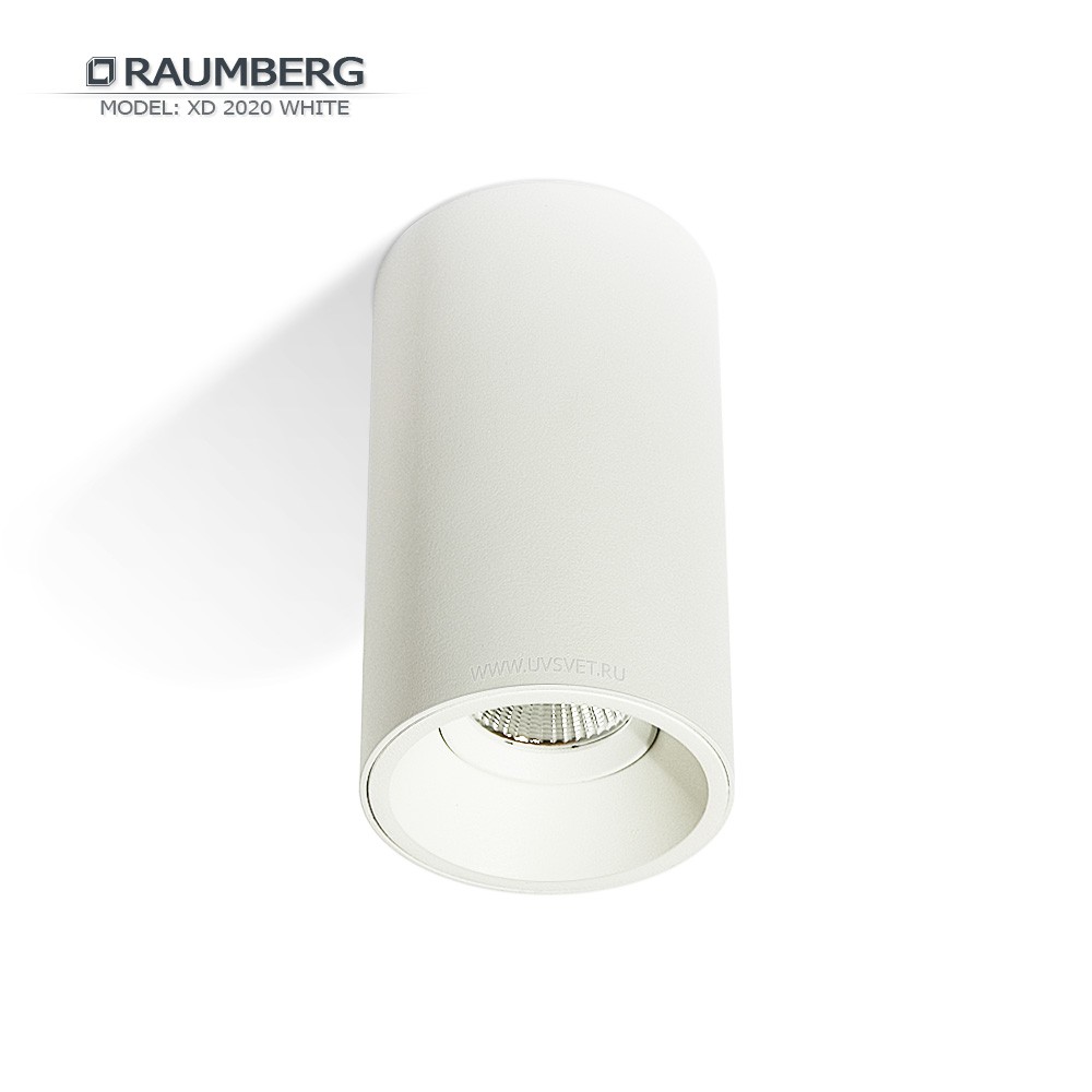 Светильник накладной светодиодный RAUMBERG XD 2020 Белый 7вт 2700к