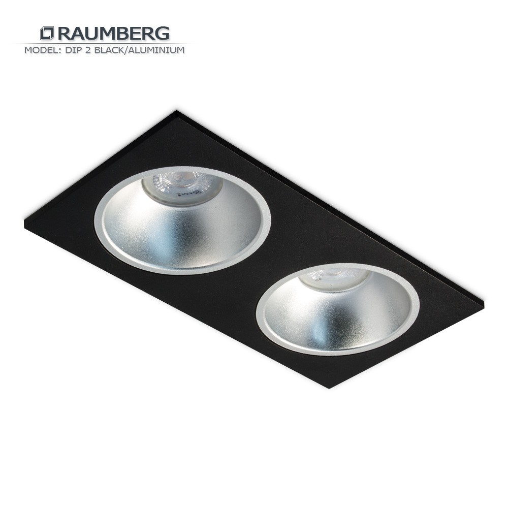 Светильник встраиваемый RAUMBERG DIP 2 Black/Aluminium