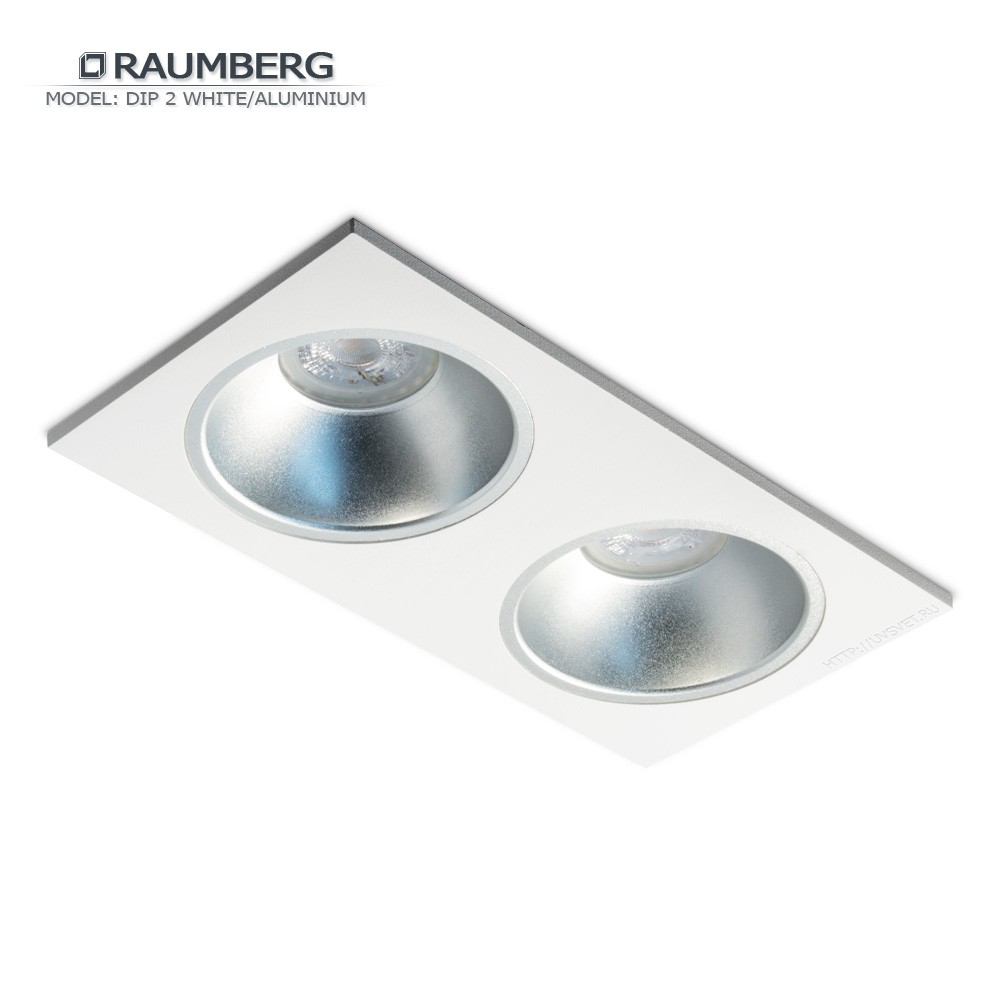 Светильник встраиваемый RAUMBERG DIP 2 White/Aluminium