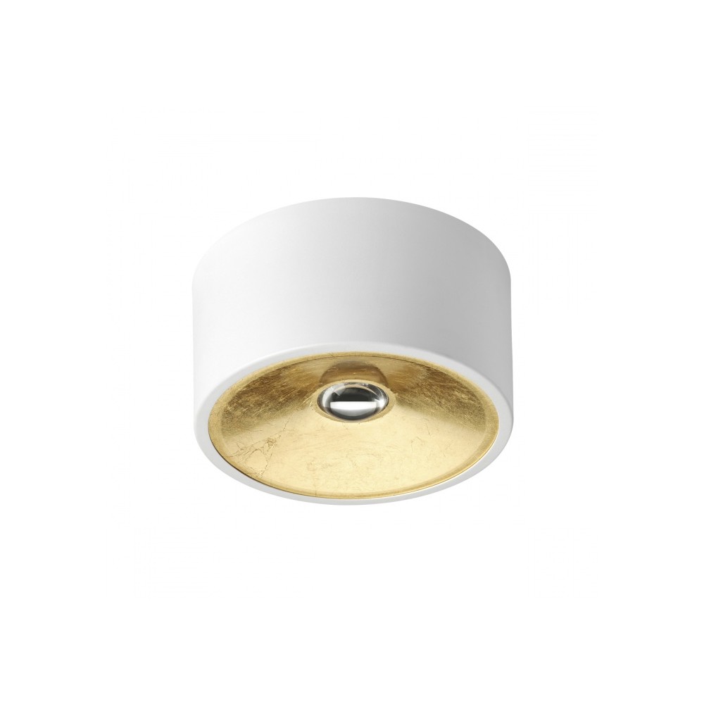 Потолочной накладной светильник GU10 GLASGOW белый/золото