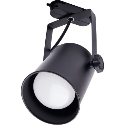 Трековый однофазный светильник FERON под лампу E27 Черный корпус