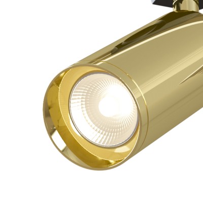 Трековый однофазный светильник Maytoni Technical под лампу GU10 цвет Золото