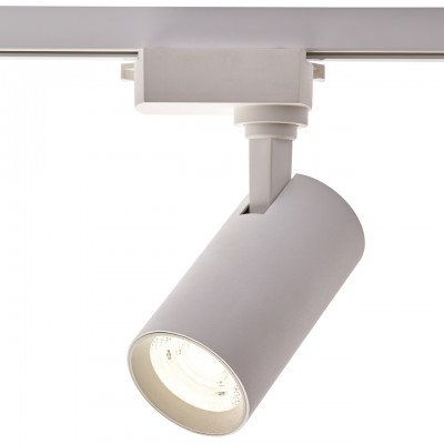 Трековый светодиодный LED светильник на однофазный трек 15W 4200K Белый