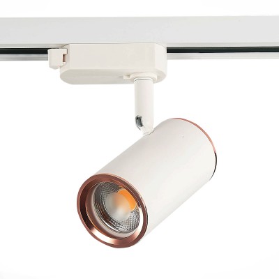 Трековый однофазный светильник ST Luce CROMI под лампу GU10 Белый/бронза