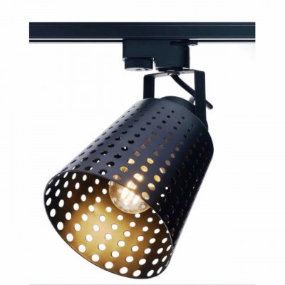 Трековый однофазный светильник LOFT под лампу E27 Черный