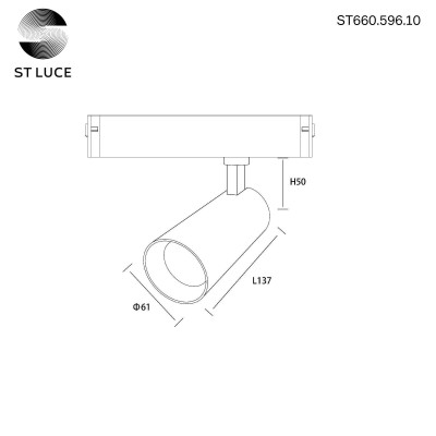 Трековый светодиодный LED светильник ST-Luce Skyline 220V 10W 2700-6000k черный
