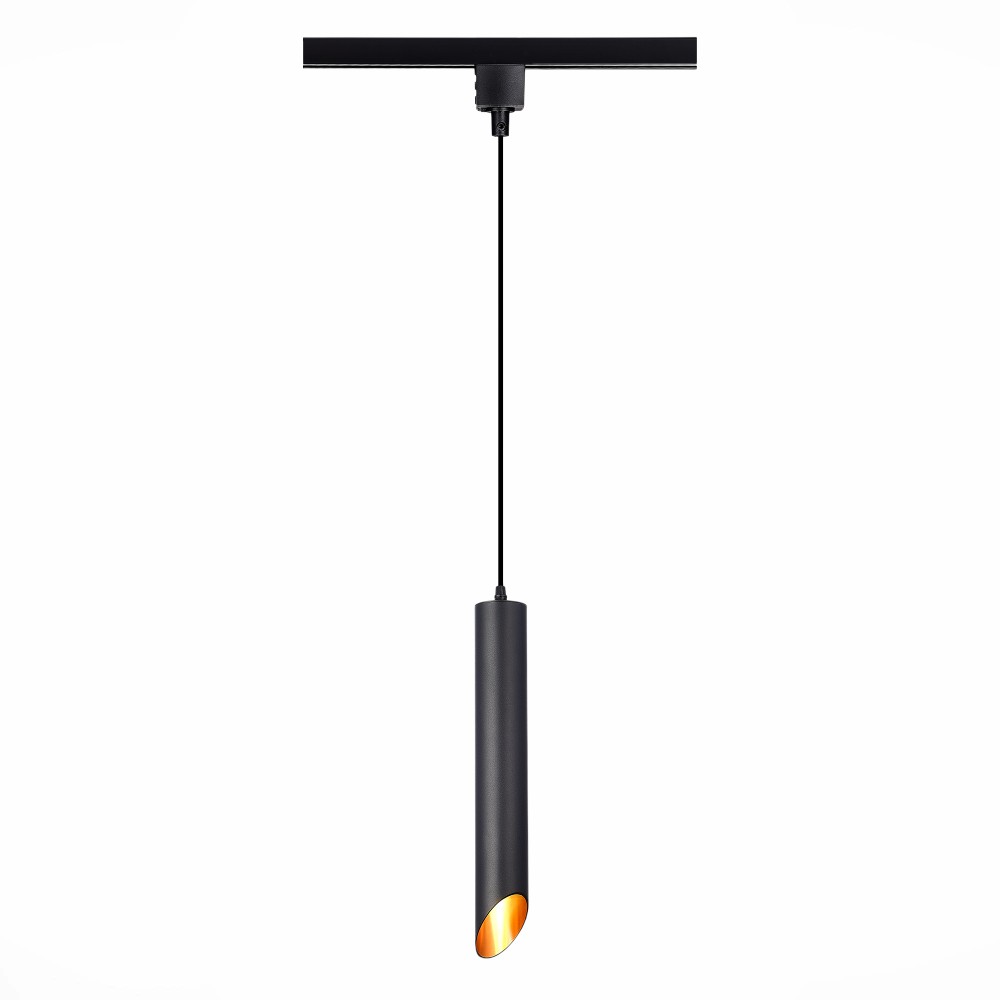Трековый однофазный подвесной светильник под лампу GU10 черный
