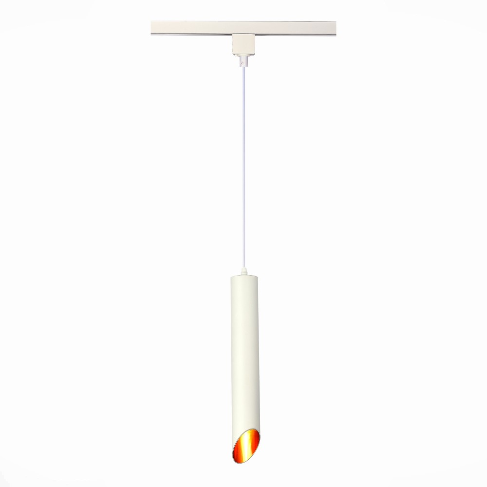 Трековый однофазный подвесной светильник под лампу GU10 белый
