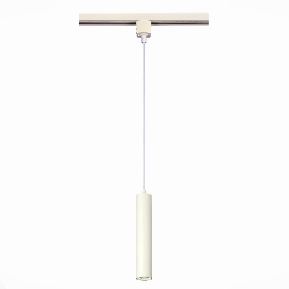 Трековый однофазный подвесной светильник под лампу GU10 белый