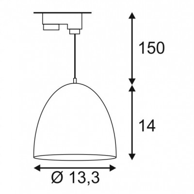 Светильник-подвес PARA CONE для лампы GU10